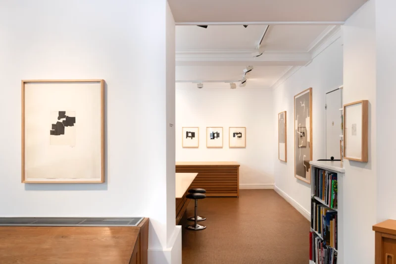 Installation shot from Eduardo Chillida: Selected prints, @ Galerie Lelong