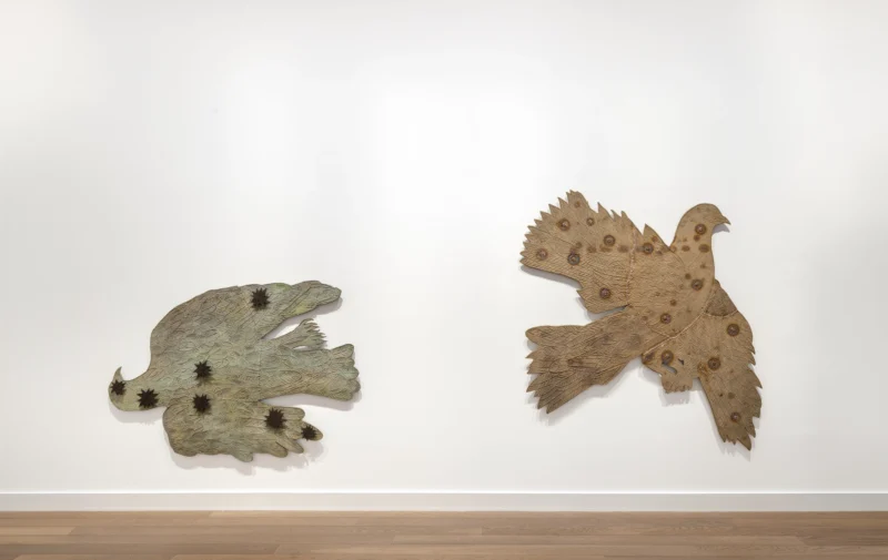 Installation shot from Kiki Smith: Flight, @ Galerie Lelong