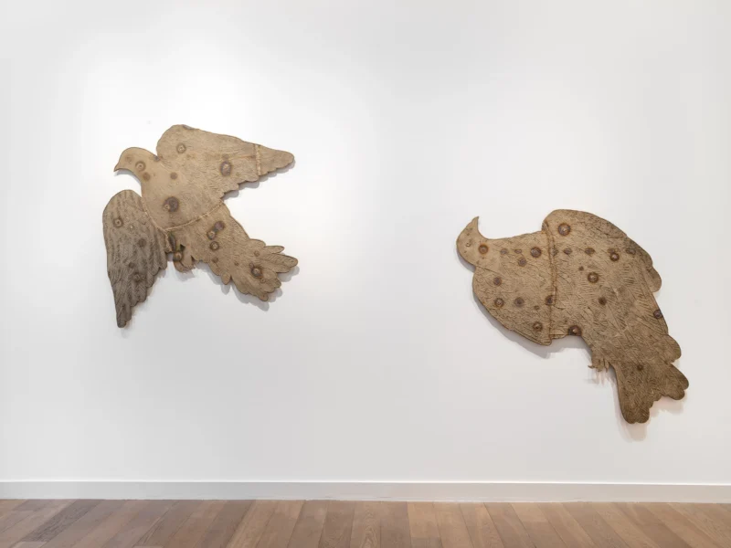 Installation shot from Kiki Smith: Flight, @ Galerie Lelong