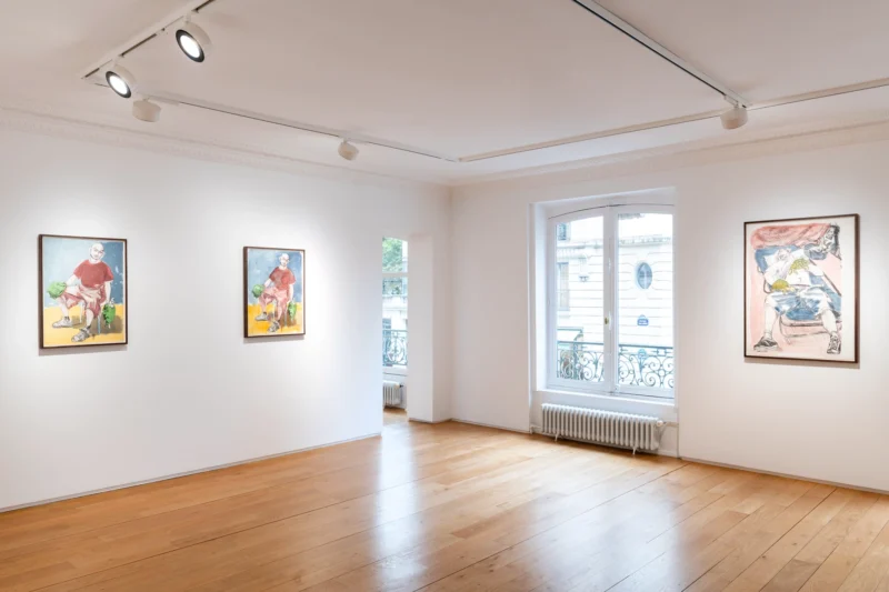 Installation shot from Paula Rego: Drawing from Life, @ Galerie Lelong