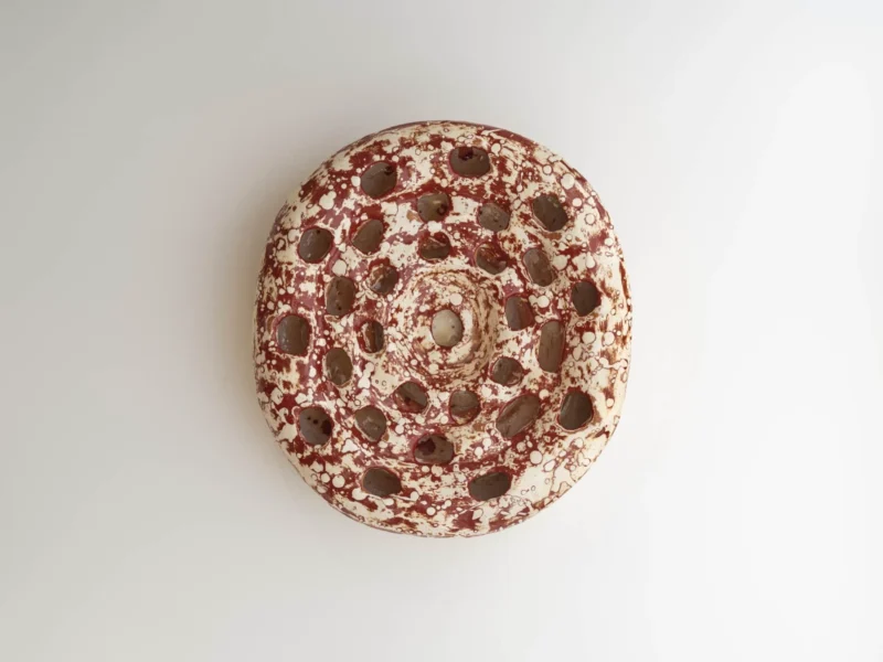Marit Tingleff, Double Circles, Red & White, 2020