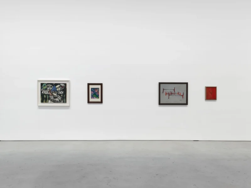 Installation shot from Carol Rama. I See You You See Me, @ Hauser & Wirth