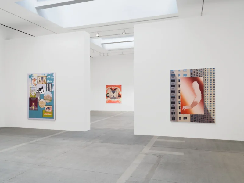 Installation shot from Allison Katz. Outta the Bag, @ Hauser & Wirth
