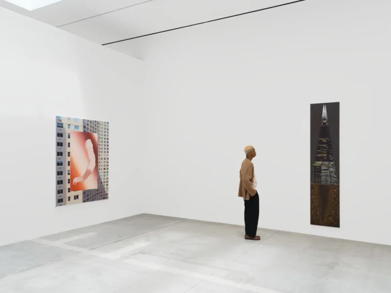Installation shot from Allison Katz. Outta the Bag, @ Hauser & Wirth