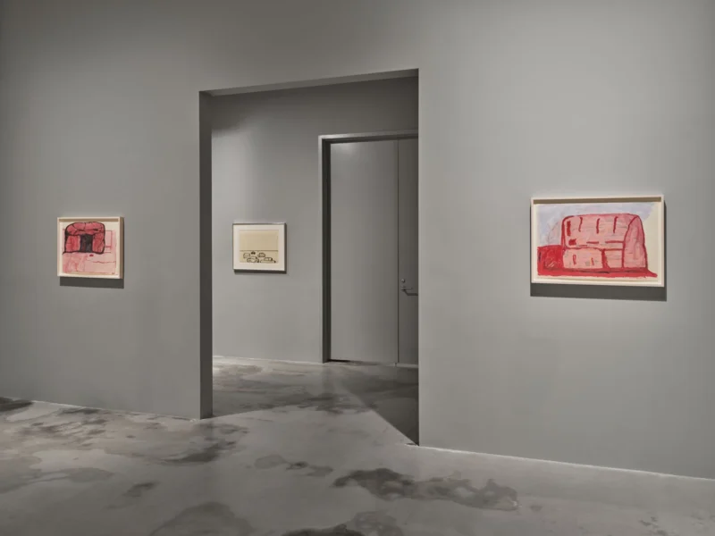 Installation shot from Life With P. Philip Guston: Paintings and Drawings 1964 - 1978, @ Hauser & Wirth