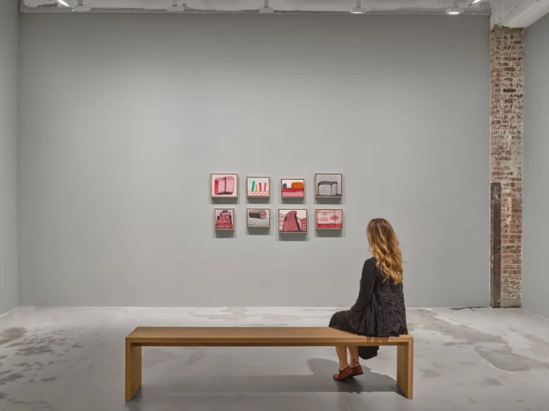 Installation shot from Life With P. Philip Guston: Paintings and Drawings 1964 - 1978, @ Hauser & Wirth