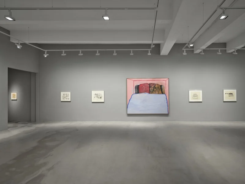 Installation shot from Life With P. Philip Guston: Paintings and Drawings 1964 - 1978, @ Hauser & Wirth