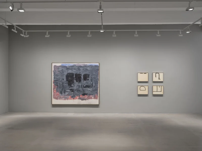 Installation shot from Life With P. Philip Guston: Paintings and Drawings 1964 - 1978, @ Hauser & Wirth