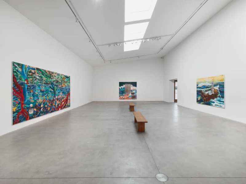 Installation shot from Angel Otero: Agua Salada, @ Hauser & Wirth