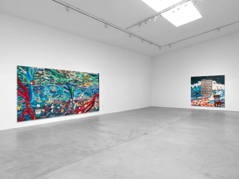 Installation shot from Angel Otero: Agua Salada, @ Hauser & Wirth