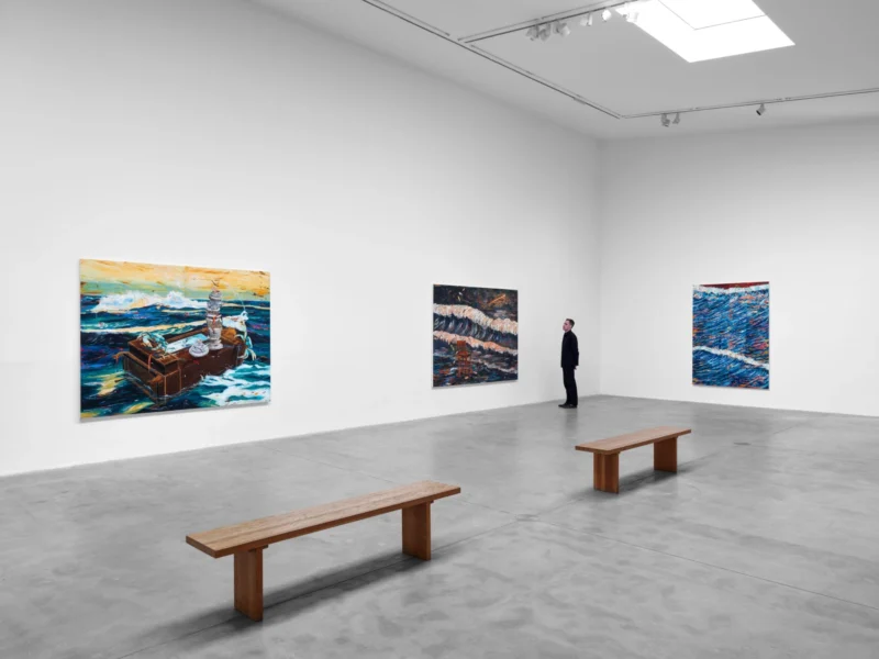 Installation shot from Angel Otero: Agua Salada, @ Hauser & Wirth