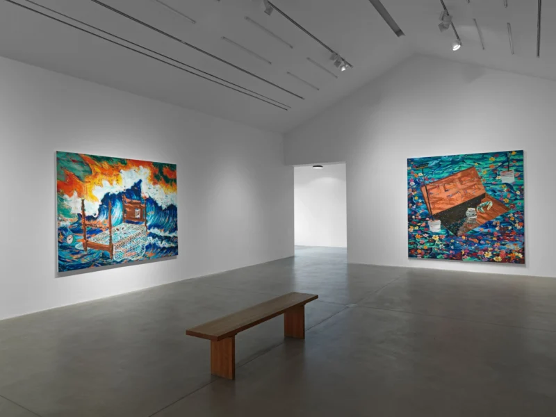 Installation shot from Angel Otero: Agua Salada, @ Hauser & Wirth