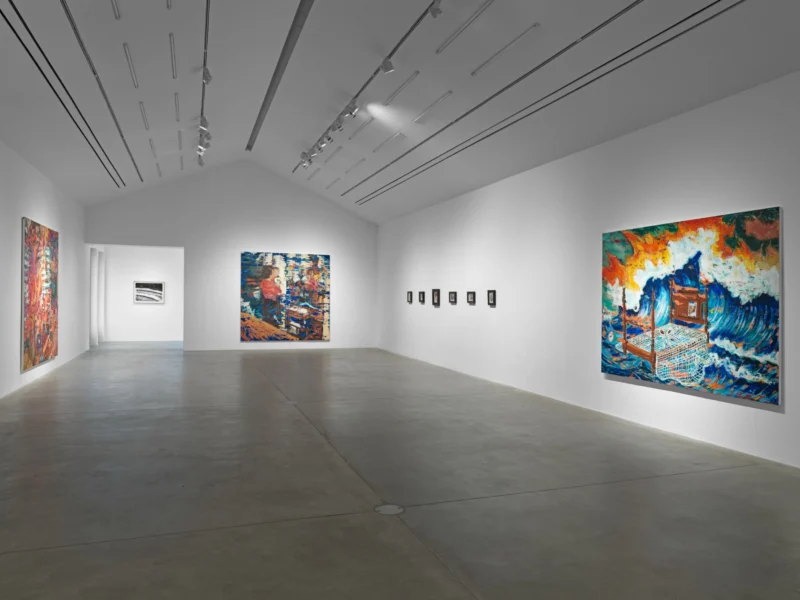 Installation shot from Angel Otero: Agua Salada, @ Hauser & Wirth