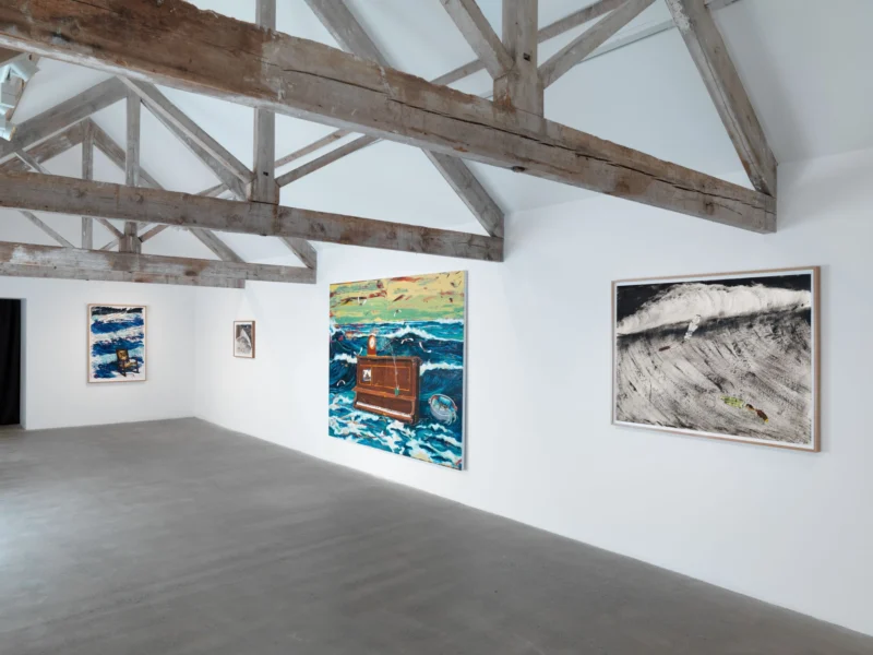 Installation shot from Angel Otero: Agua Salada, @ Hauser & Wirth