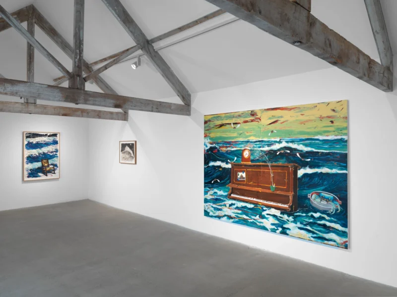 Installation shot from Angel Otero: Agua Salada, @ Hauser & Wirth