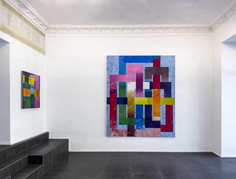 Installation shot from Pablo Griss: Dystopian Cartography, @ Luisa Catucci Contemporary