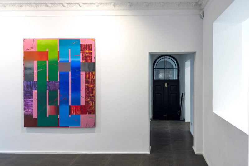 Installation shot from Pablo Griss: Dystopian Cartography, @ Luisa Catucci Contemporary