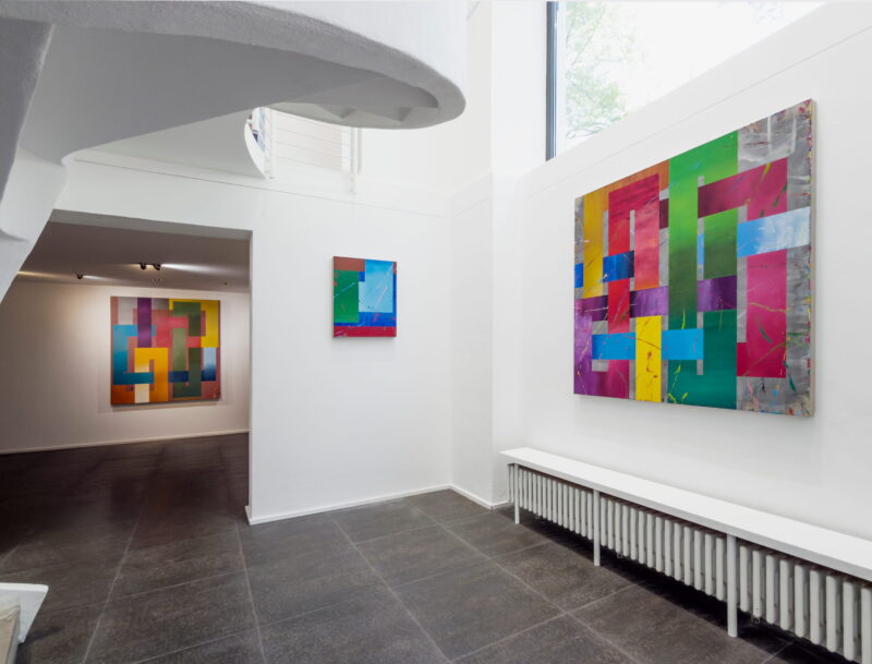 Installation shot from Pablo Griss: Dystopian Cartography, @ Luisa Catucci Contemporary