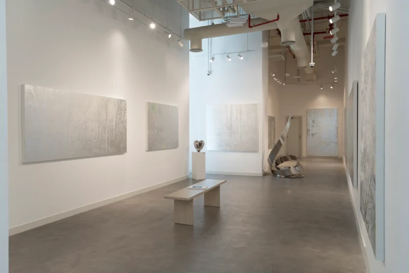 Installation shot from Masayoshi Nojo: Hone Intuition, @ JD Malat Gallery