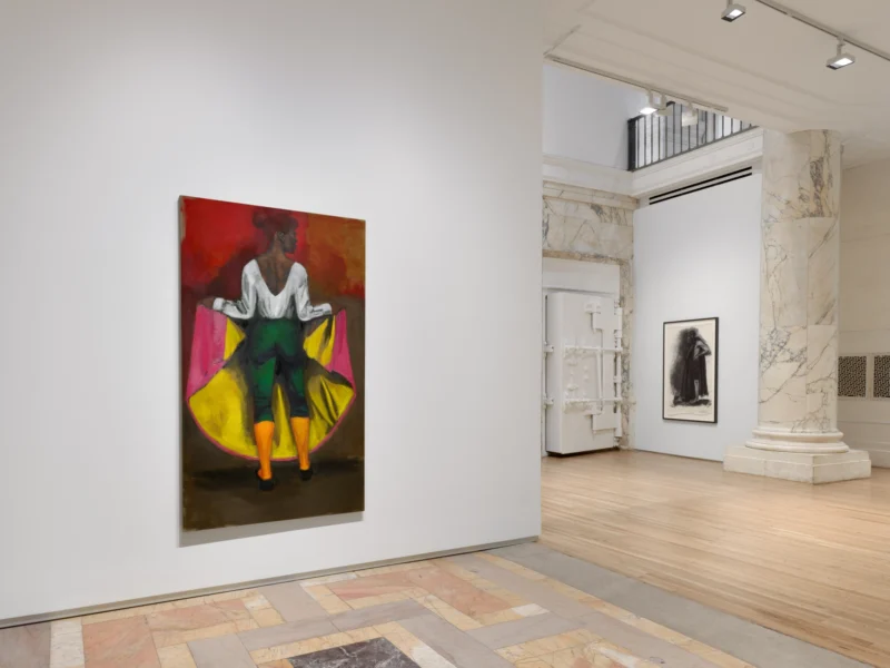 Installation shot from Lynette Yiadom-Boakye: Many A Moonlit Caveat, @ Jack Shainman Gallery