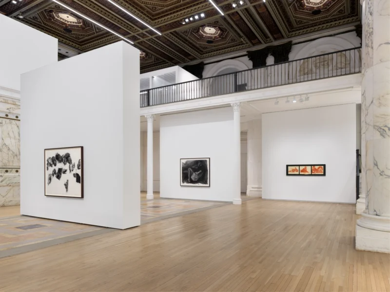 Installation shot from Lynette Yiadom-Boakye: Many A Moonlit Caveat, @ Jack Shainman Gallery