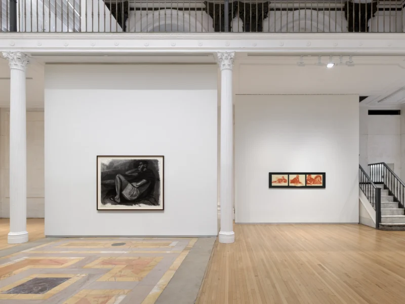 Installation shot from Lynette Yiadom-Boakye: Many A Moonlit Caveat, @ Jack Shainman Gallery