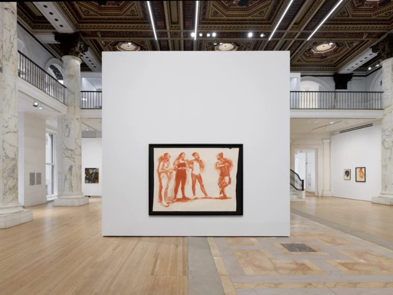 Installation shot from Lynette Yiadom-Boakye: Many A Moonlit Caveat, @ Jack Shainman Gallery