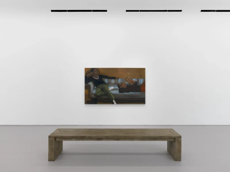 Installation shot from Lynette Yiadom-Boakye: Many A Moonlit Caveat, @ Jack Shainman Gallery