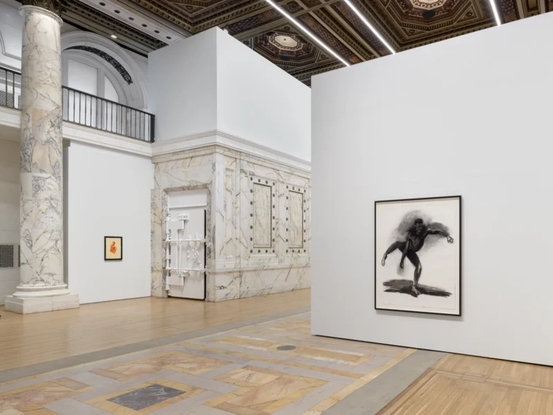 Installation shot from Lynette Yiadom-Boakye: Many A Moonlit Caveat, @ Jack Shainman Gallery