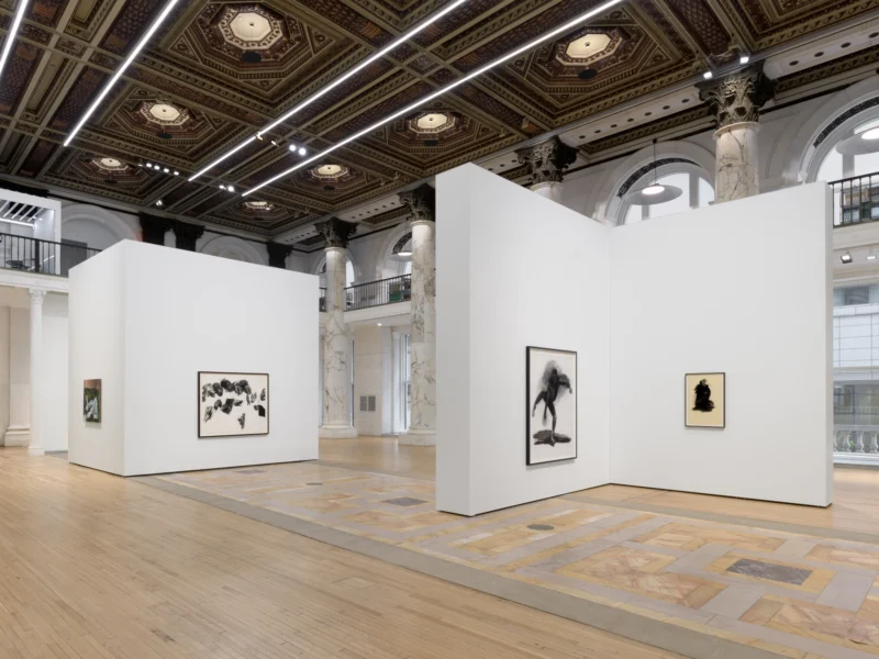 Installation shot from Lynette Yiadom-Boakye: Many A Moonlit Caveat, @ Jack Shainman Gallery