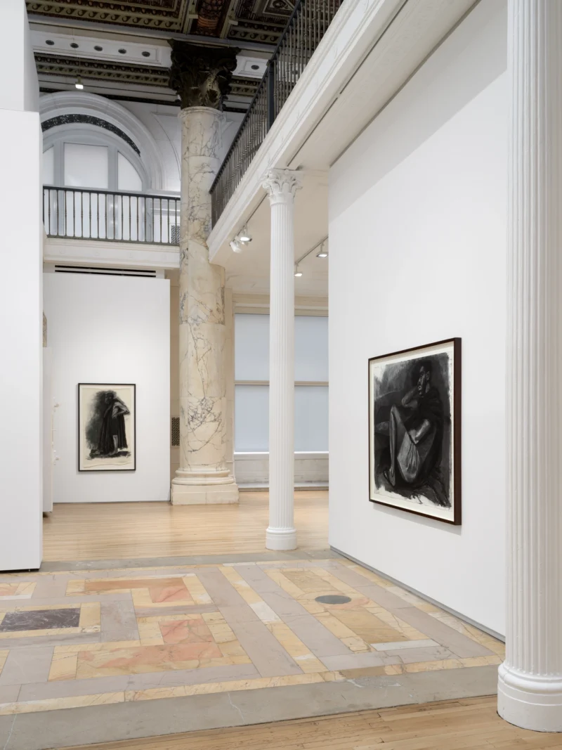 Installation shot from Lynette Yiadom-Boakye: Many A Moonlit Caveat, @ Jack Shainman Gallery