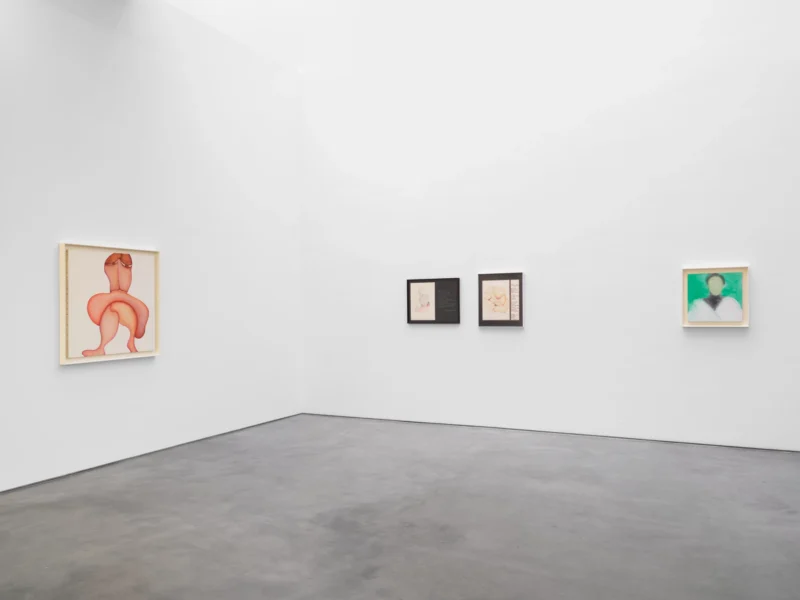 Installation shot from Huguette Caland: My Home, @ Lisson Gallery