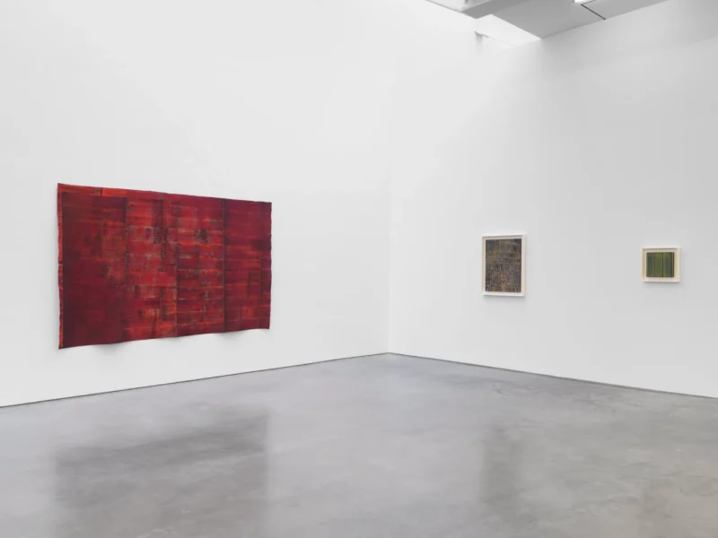 Installation shot from Huguette Caland: My Home, @ Lisson Gallery