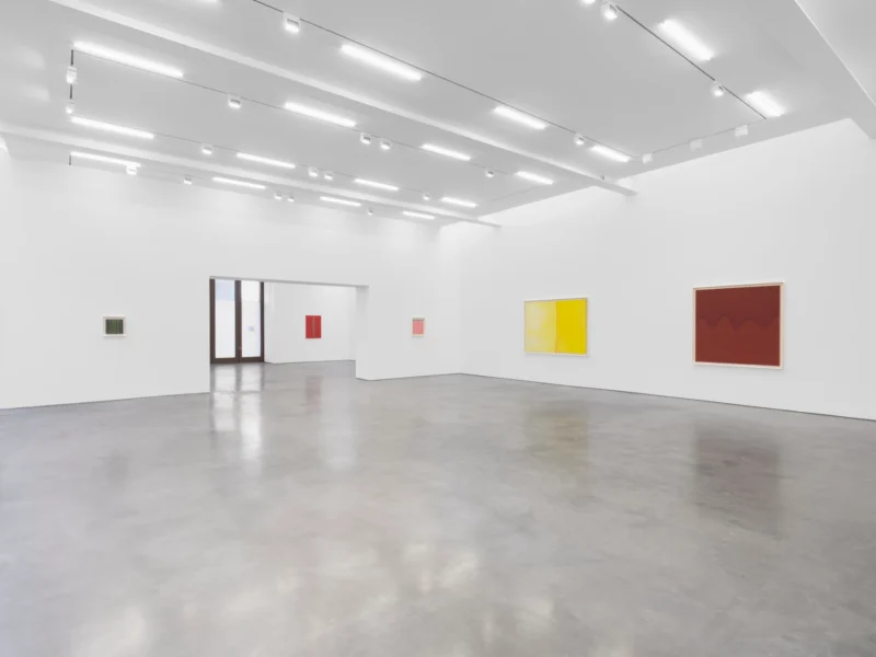 Installation shot from Huguette Caland: My Home, @ Lisson Gallery