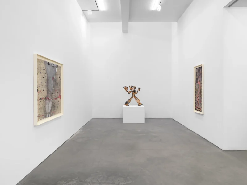 Installation shot from Huguette Caland: My Home, @ Lisson Gallery