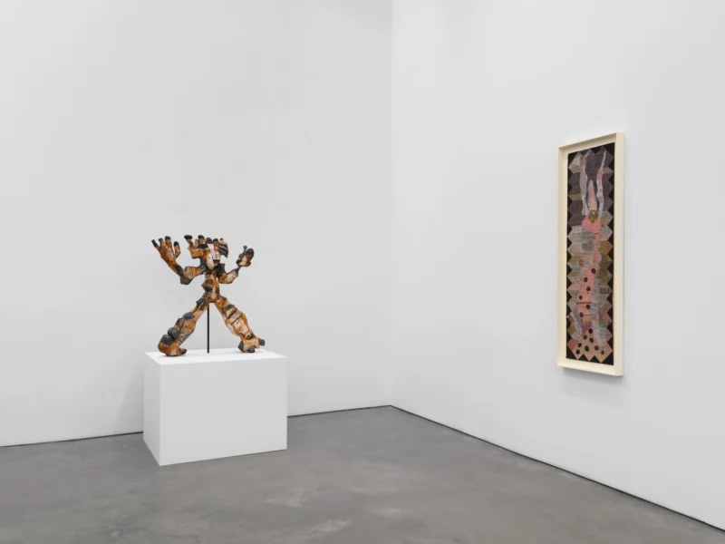 Installation shot from Huguette Caland: My Home, @ Lisson Gallery