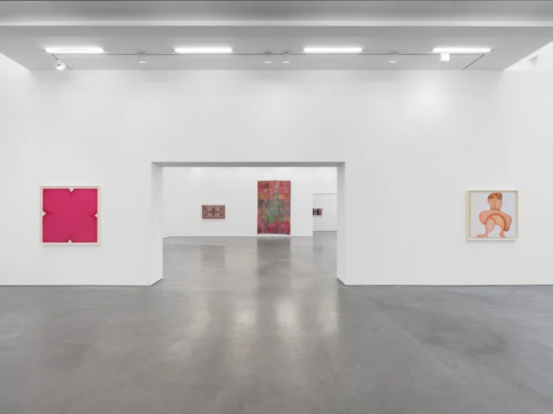 Installation shot from Huguette Caland: My Home, @ Lisson Gallery