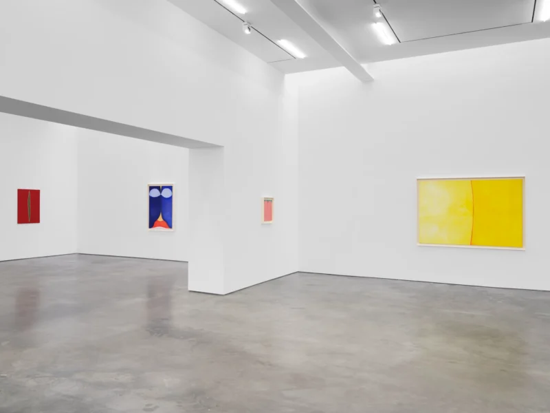 Installation shot from Huguette Caland: My Home, @ Lisson Gallery