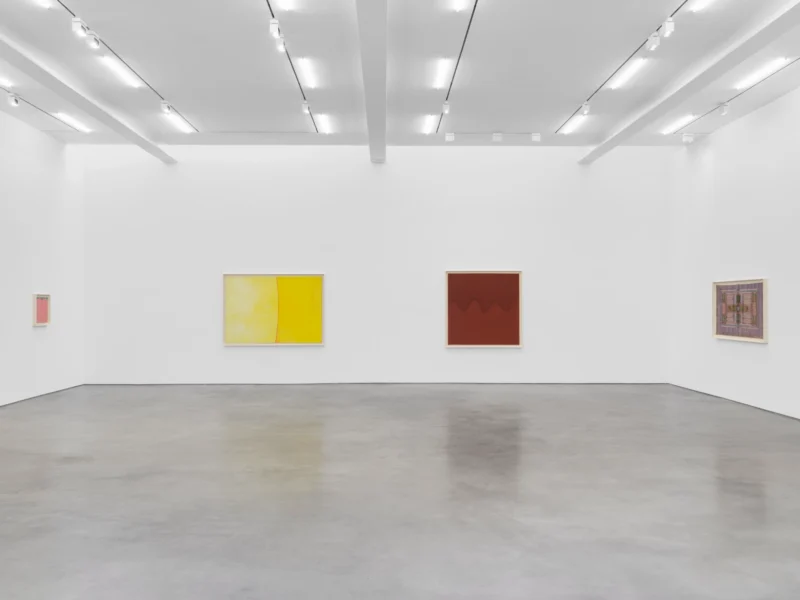 Installation shot from Huguette Caland: My Home, @ Lisson Gallery
