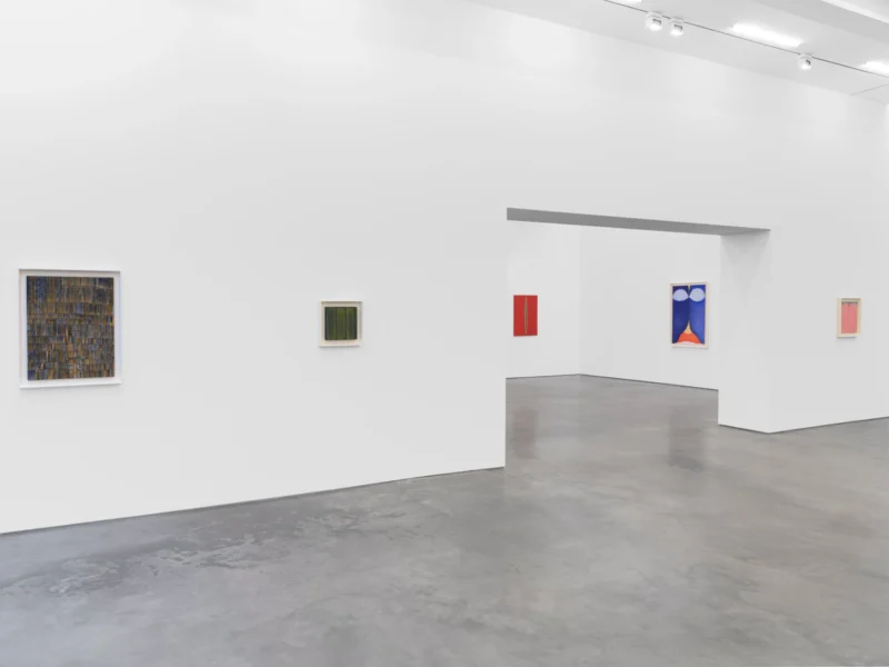 Installation shot from Huguette Caland: My Home, @ Lisson Gallery