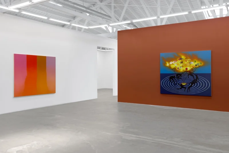 Installation shot from Nicolas Grenier: Flags, @ Luis De Jesus Los Angeles