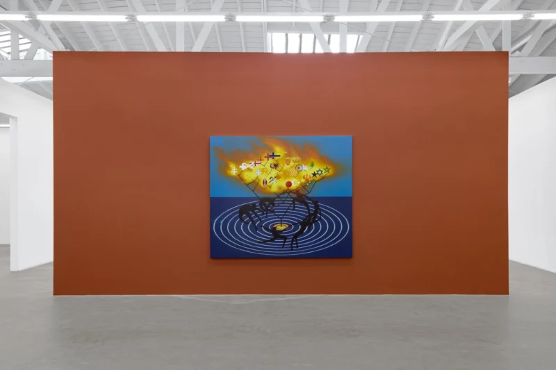 Installation shot from Nicolas Grenier: Flags, @ Luis De Jesus Los Angeles