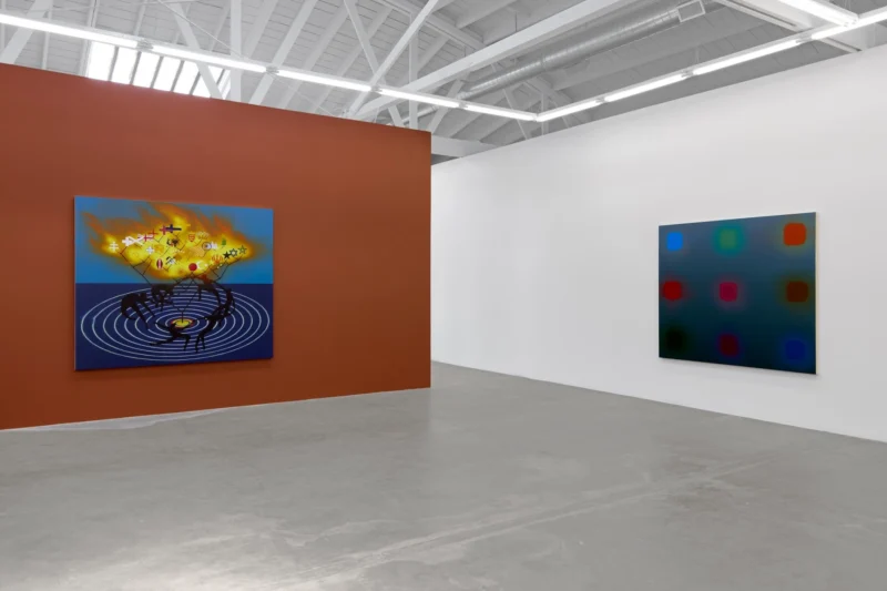 Installation shot from Nicolas Grenier: Flags, @ Luis De Jesus Los Angeles