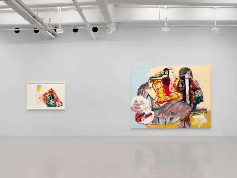 Installation shot from Virginia Chihota: Kutera mutsara / Hearing Inner Lines, @ Nicola Vassell Gallery