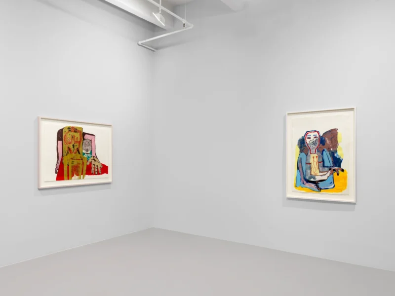 Installation shot from Virginia Chihota: Kutera mutsara / Hearing Inner Lines, @ Nicola Vassell Gallery