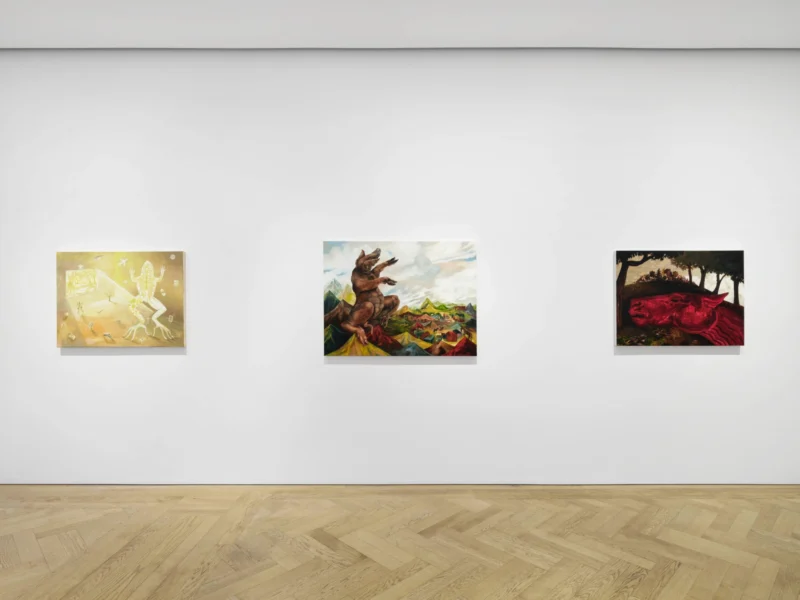 Installation shot from Kat Lyons: The Familiars, @ Pilar Corrias