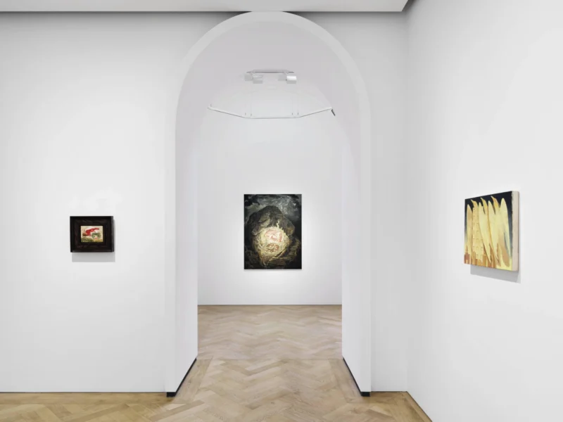 Installation shot from Kat Lyons: The Familiars, @ Pilar Corrias