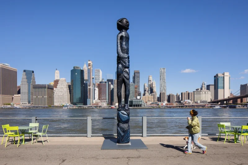 Installation shot from Woody De Othello: Guardian Spirit, @ Public Art Fund