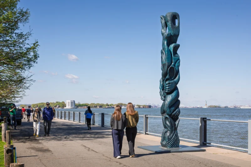 Installation shot from Woody De Othello: Guardian Spirit, @ Public Art Fund
