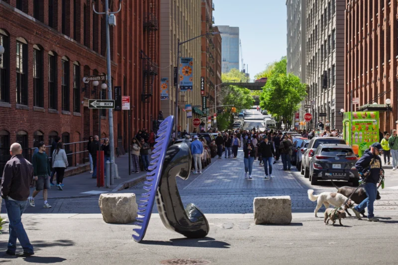 Installation shot from Woody De Othello: Guardian Spirit, @ Public Art Fund